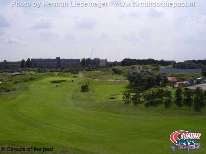 De golfbaan op de plek van het oude circuit van Zandvoort