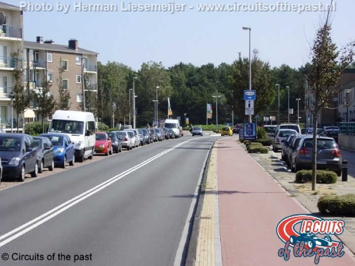 Het stratencircuit van Zandvoort – Start/Finish van Lennepweg