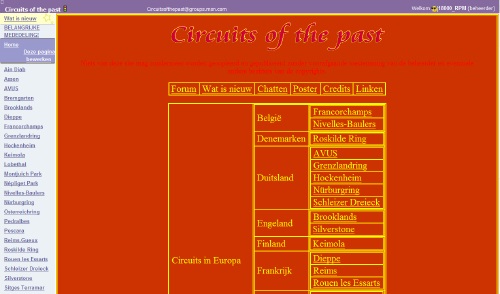 Circuits of the past MSN-group 2003 - 2008